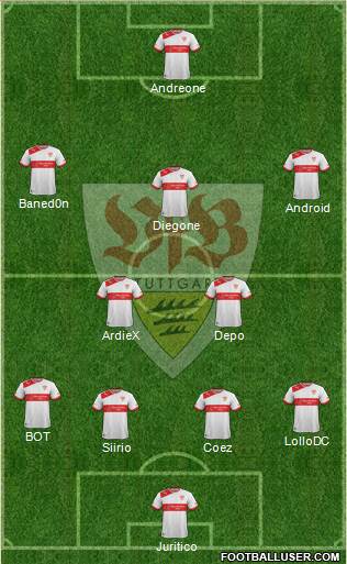 VfB Stuttgart Formation 2014