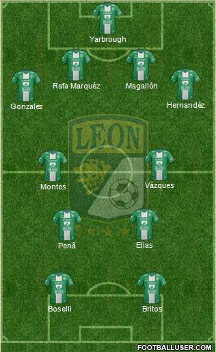 Club Deportivo León Formation 2014