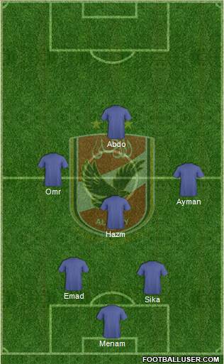 Al-Ahly Sporting Club Formation 2014