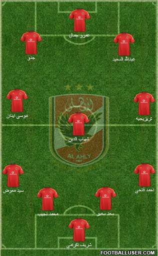 Al-Ahly Sporting Club Formation 2014