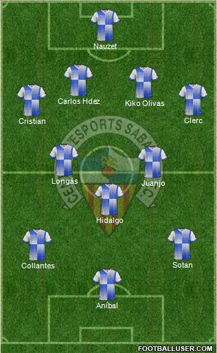 C.E. Sabadell Formation 2014