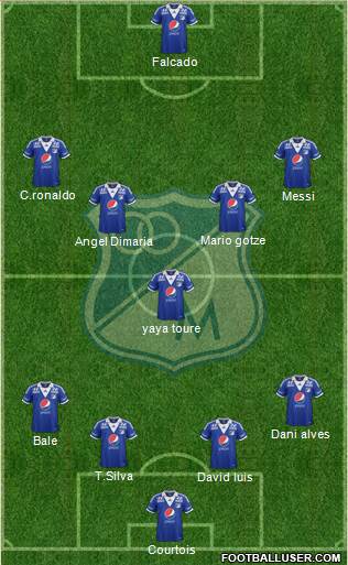 CD Los Millonarios Formation 2014