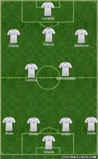 Preston North End Formation 2014