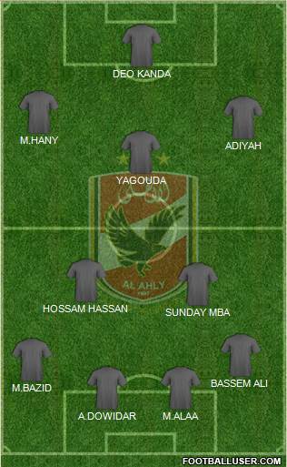 Al-Ahly Sporting Club Formation 2014