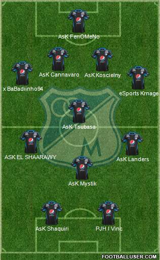 CD Los Millonarios Formation 2014