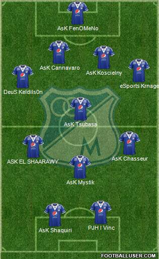 CD Los Millonarios Formation 2014