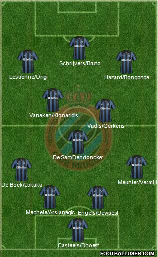 Club Brugge KV Formation 2014