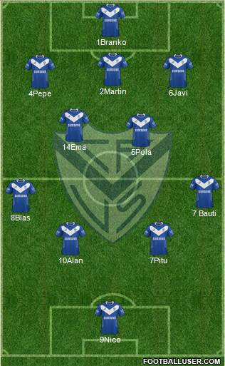 Vélez Sarsfield Formation 2014