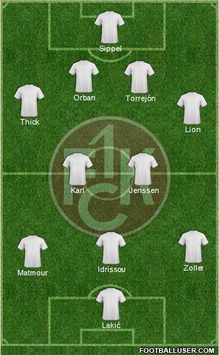 1.FC Kaiserslautern Formation 2014