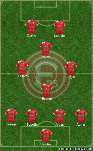 Fortuna Düsseldorf Formation 2014