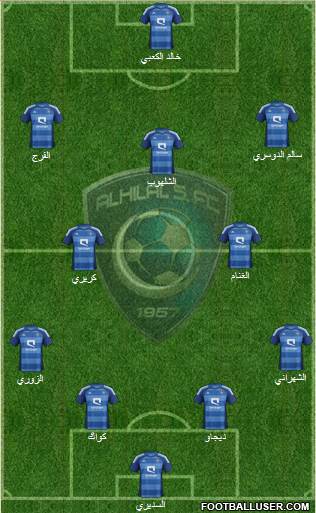 Al-Hilal (KSA) Formation 2014