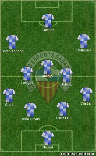 C.E. Sabadell Formation 2014