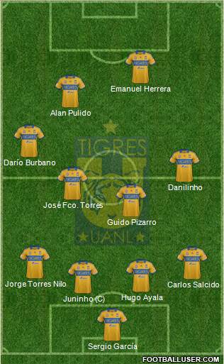 Club Universitario de Nuevo León Formation 2014