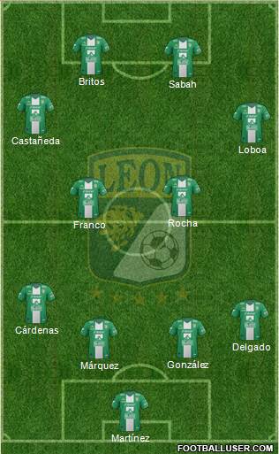 Club Deportivo León Formation 2014