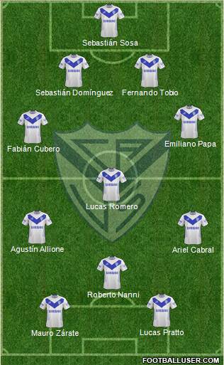 Vélez Sarsfield Formation 2014