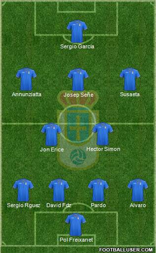 Real Oviedo S.A.D. Formation 2014