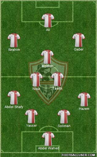 Zamalek Sporting Club Formation 2014