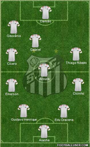 Santos FC Formation 2014