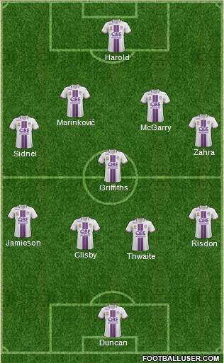 Perth Glory Formation 2014