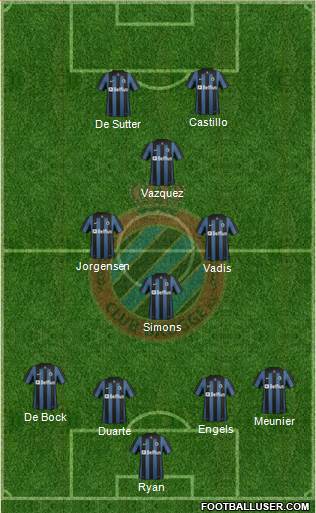 Club Brugge KV Formation 2014