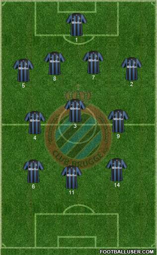 Club Brugge KV Formation 2014