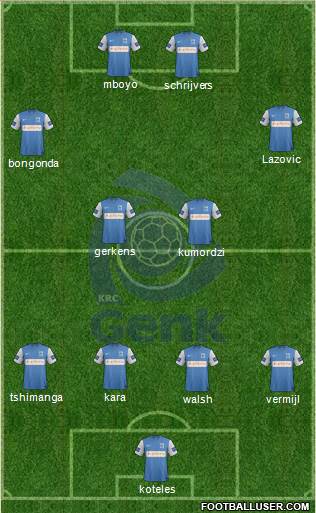 K Racing Club Genk Formation 2014