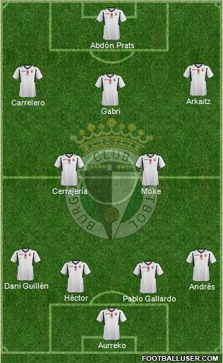 Burgos C.F., S.A.D. Formation 2014