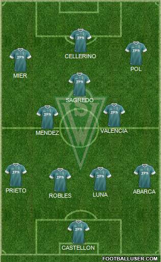 CD Santiago Wanderers S.A.D.P. Formation 2014