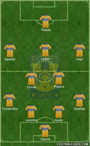 Club Universitario de Nuevo León Formation 2014