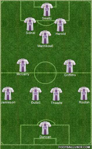 Perth Glory Formation 2014