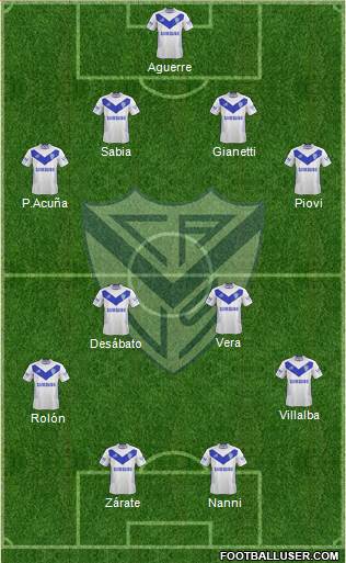 Vélez Sarsfield Formation 2014