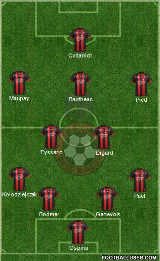 OGC Nice Côte d'Azur Formation 2014