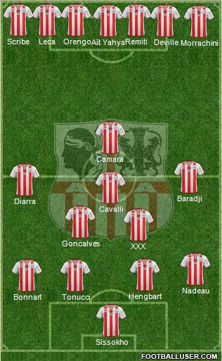 Athletic Club Ajaccien Football Formation 2014