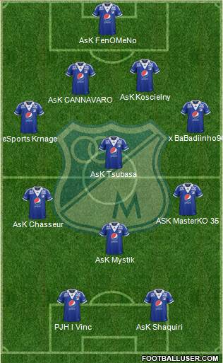 CD Los Millonarios Formation 2014