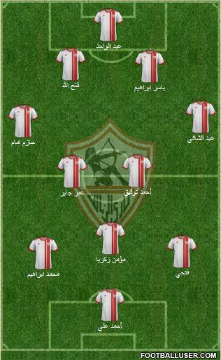 Zamalek Sporting Club Formation 2014