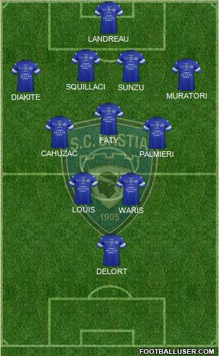 Sporting Club Bastia Formation 2014