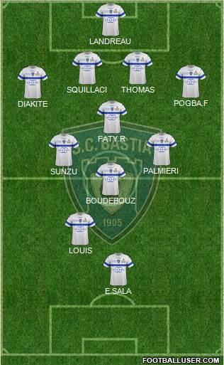 Sporting Club Bastia Formation 2014