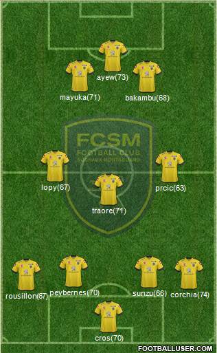 FC Sochaux-Montbéliard Formation 2014