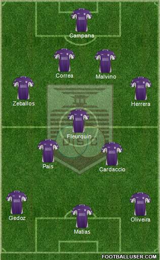 Defensor Sporting Club Formation 2014