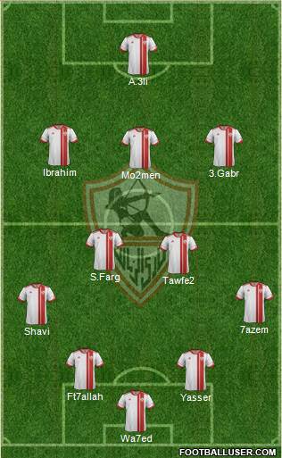 Zamalek Sporting Club Formation 2014