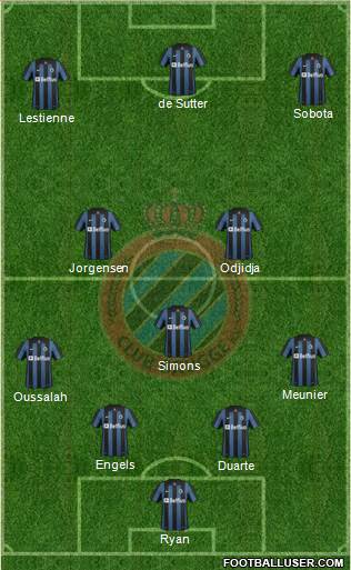 Club Brugge KV Formation 2014