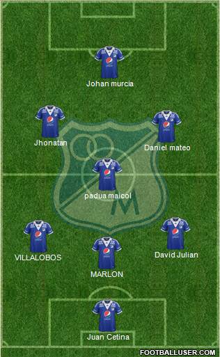 CD Los Millonarios Formation 2014