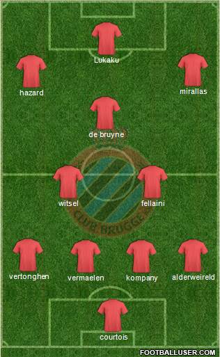 Club Brugge KV Formation 2014