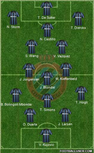 Club Brugge KV Formation 2014