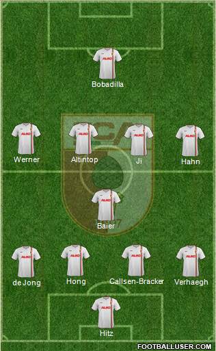 FC Augsburg Formation 2014