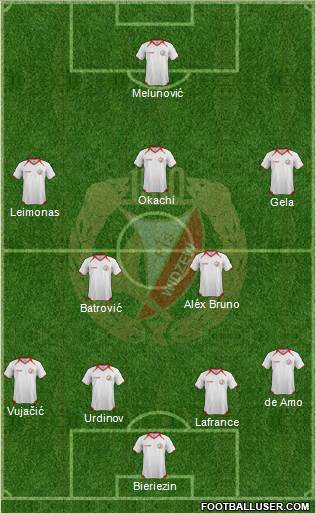 Widzew Lodz Formation 2014