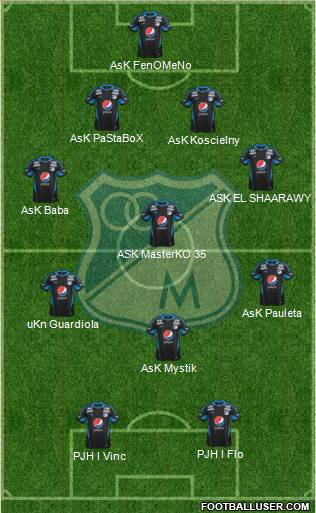 CD Los Millonarios Formation 2014