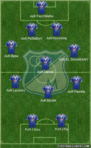 CD Los Millonarios Formation 2014