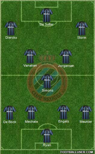 Club Brugge KV Formation 2014