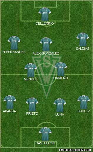 CD Santiago Wanderers S.A.D.P. Formation 2014